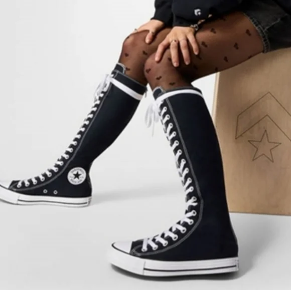 ⚫️  Converse Chuck Taylor All-Star XX Knee High 90/Retro Rear Y2K Shoes Size 9 - Picture 10 of 12